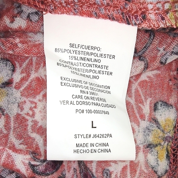 Altar'd State Floral Tank Top - Red, Pink and White NWT - Picture 10 of 11